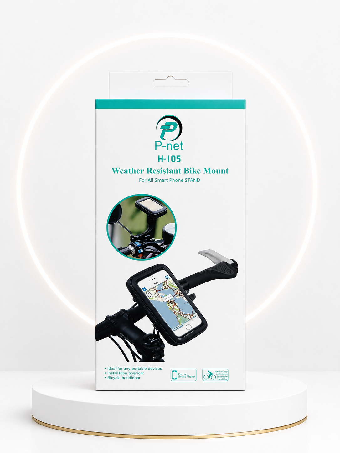 هولدر موبایل دوچرخه و موتور سیکلت P-net H-105