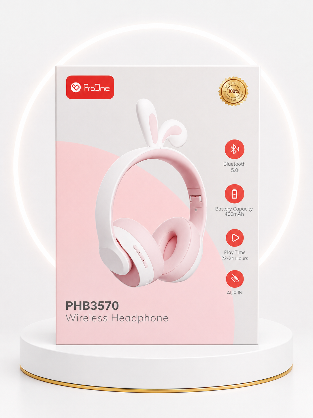 هدفون خرگوشی بی‌سیم ProOne PHB3570